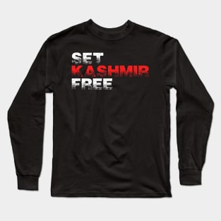 Set Kashmir Free - Show Love For People In Jammu And Kashmir Long Sleeve T-Shirt